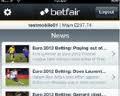 Betfair Euro 2012 App Released